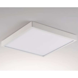 Φωτιστικό Οροφής - Πλαφονιέρα Domo LED-DOMO-Q24-BCO 24W Led Led 24x24x2,4cm White Intec Αλουμίνιο,Ακρυλικό