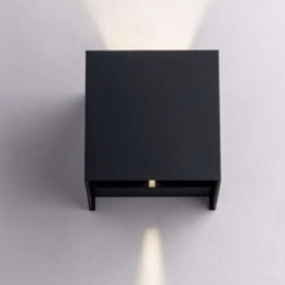 Φωτιστικό Τοίχου - Απλίκα Alfa LED-W-ALFA-20C ANT 2x10W Led 3000K 12x12x12cm Anthracite Intec