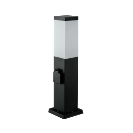Φωτιστικό Δαπέδου Station I-STATION-E27-SC2 1xE27 60W Με 2 Πρίζες 12x12x45cm Anthracite Intec
