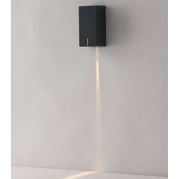Φωτιστικό Τοίχου - Απλίκα Laser LED-LASER 3W Led 4x3x7,5cm Black Intec