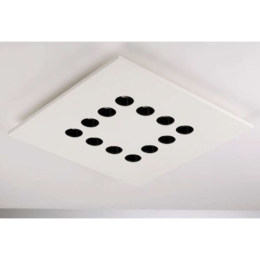 Φωτιστικό Οροφής - Πλαφονιέρα Xico LED-XICO-50X50 12x3W Led 50x50x4,7cm White Intec Γύψος