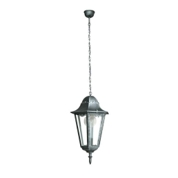 Φωτιστικό Οροφής Firenze LANT-FIRENZE/S1 1xE27 60W 21x21x136cm Black-Silver Intec