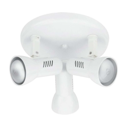 Φωτιστικό Οροφής - Σποτ Carrera SPOT-CARRERA-PL3 Ρυθμιζόμενο 3xE27 40W 28x31,5cm White Intec Μέταλλο