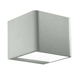 Φωτιστικό Τοίχου - Απλίκα Atlas LED-W-ATLAS/6W 6W Led 8x8x10cm White Intec Αλουμίνιο