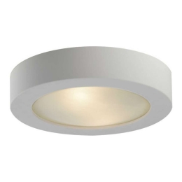 Φωτιστικό Οροφής - Πλαφονιέρα Gabriel I-GABRIEL/PL30R 2xE27 25W Φ30cm 6,5cm White Intec Γύψος