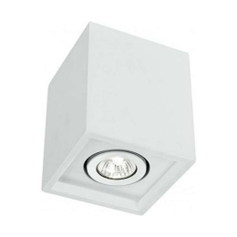 Φωτιστικό Οροφής - Σποτ Space I-SPACE-Q1 Ρυθμιζόμενο White 1xGU10 13,4x13,4x16cm White Intec Γύψος