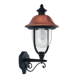 Φωτιστικό Τοίχου - Απλίκα Up Venezia LANT-VENEZIA-AP1A 1xE27 60W 29x25x52,5cm Black-Copper Intec