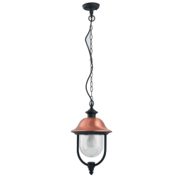 Φωτιστικό Οροφής Venezia LANT-VENEZIA-S1 1xE27 60W 25x110cm Black-Copper Intec