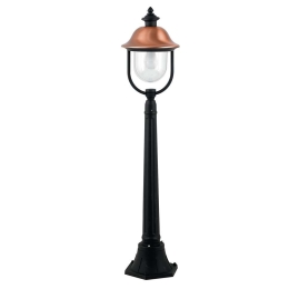 Φωτιστικό Δαπέδου Venezia LANT-VENEZIA-P1 1xE27 60W 25x118cm Black-Copper Intec