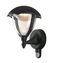 Φωτιστικό Τοίχου - Απλίκα Up Megan LANT-MEGAN/AP1A-S 12W Led Με Αισθητήρα 21x18,8x29cm Black Intec