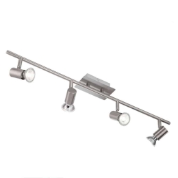 Φωτιστικό Οροφής - Σποτ Tucson 2937-80-178 4xGU10 50W 70cm Nickel La Mia Luce