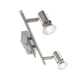 Φωτιστικό Οροφής - Σποτ Tucson 2937-82-178 2xGU10 50W 31cm Nickel La Mia Luce