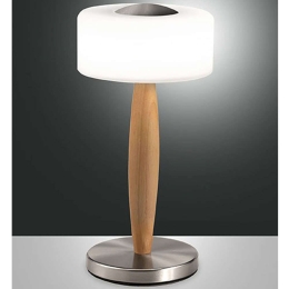 Φωτιστικό Επιτραπέζιο Elea 3761-30-178 Φ15x29cm Dim Led 860lm 8W Nickel Fabas Luce