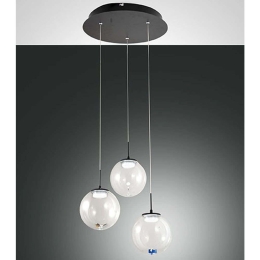 Φωτιστικό Οροφής Ariel 3770-47-373 Φ35x200cm Dim Led 2250lm 21W Multi Fabas Luce