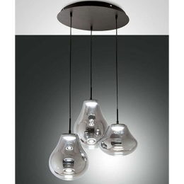 Φωτιστικό Οροφής Deva 3774-47-126 Φ50x200cm Dim Led 4530lm 42W Grey Fabas Luce