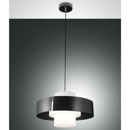 Φωτιστικό Οροφής Loto 3750-40-282 Φ45x26,5cm 1xE27 40W Anthracite Fabas Luce