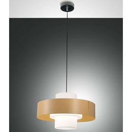 Φωτιστικό Οροφής Loto 3750-40-355 Φ45x26,5cm 1xE27 40W Sand Fabas Luce