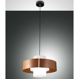 Φωτιστικό Οροφής Loto 3750-40-358 Φ45x26,5cm 1xE27 40W Brick Fabas Luce