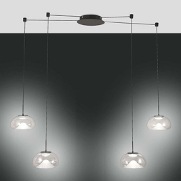 Φωτιστικό Οροφής Brena 3755-49-241 Φ22x12,5cm Dim Led 4320lm 40W Clear Fabas Luce