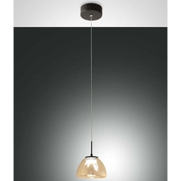 Φωτιστικό Οροφής Lucille 3764-41-365 Φ16x9,5cm Dim Led 750lm 8W Cognac Fabas Luce