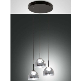 Φωτιστικό Οροφής Lucille 3764-47-126 Φ16x9,5cm Dim Led 2250lm 21W Grey Fabas Luce