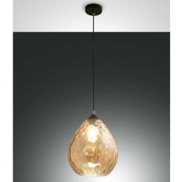 Φωτιστικό Οροφής Smart Gisella 3518-45-125-01 Φ26x30cm 1xE27 60W Amber Fabas Luce
