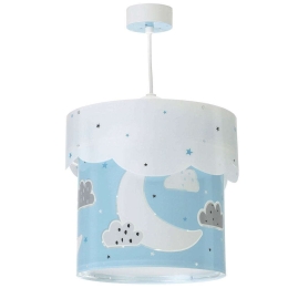 Φωτιστικό Οροφής Παιδικό Moon 61232 T Blue Ango Πολυπροπυλένιο
