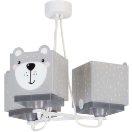 Φωτιστικό Οροφής Παιδικό Little Teddy 64577 Grey Ango Πολυπροπυλένιο