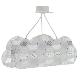 Φωτιστικό Οροφής Clouds 41410 E 54x22x21cm 3xE27 Grey Ango