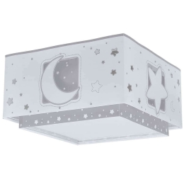 Φωτιστικό Οροφής-Πλαφονιέρα Moon 63236 E 30x30x16,5cm 2xE27 Grey Ango