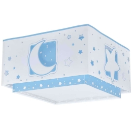 Φωτιστικό Οροφής-Πλαφονιέρα Moon 63236 T 30x30x16,5cm 2xE27 Blue Ango
