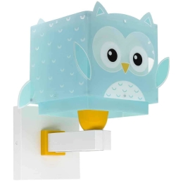 Φωτιστικό Τοίχου-Απλίκα Little Owl 64399 24x20x15cm 1xE27 Blue Ango