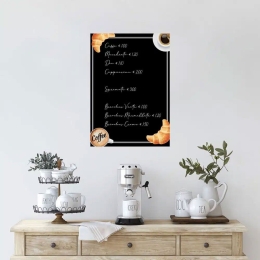 Μαυροπίνακας Αυτοκόλλητος Coffee L 72004 70×47,5×0,30cm Brown-Black Ango