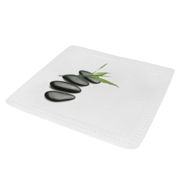 Αντιολισθητικό Ντουζιέρας Zen 5363 Black White Kleine Wolke 55Χ55 PVC