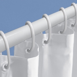 Βραχίονας Μπάνιου Με Κουρτίνα Σετ Dusch-Set 3313 (75-125) White Kleine Wolke 75-125cm Πολυρεσίνη