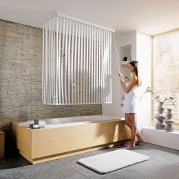 Γωνιακό Ρολό Ντους Eckduschrollo 3319 3319100745 138+62x240cm White Kleine Wolke 138+62x240cm Πλαστικό