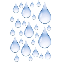 Διακοσμητικά Αυτοκόλλητα Blubb 1908 15x23,5cm Water Blue Kleine Wolke Πλαστικό