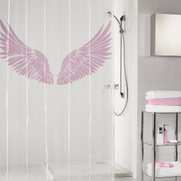 Κουρτίνα Μπάνιου Wings 5942 Flamingo Kleine Wolke 180Πx200Υ 180x200cm PEVA