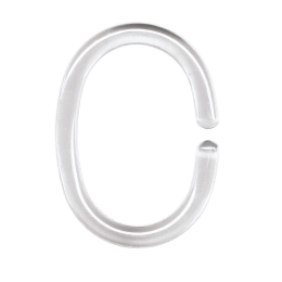 Κρίκοι Κουρτίνας Μπάνιου Duschvorhangringe 0268 12pcs Crystal Clear Kleine Wolke Πλαστικό