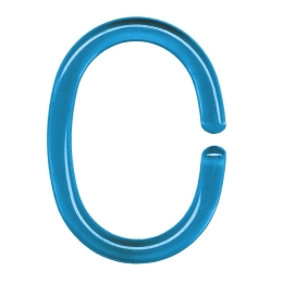 Κρίκοι Κουρτίνας Μπάνιου Duschvorhangringe 0268 12pcs Turquoise Kleine Wolke Πλαστικό