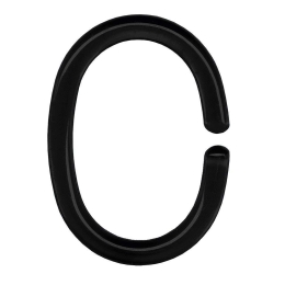 Κρίκοι Κουρτίνας Μπάνιου 12Τμχ Showercurtain Rings 0268 Black Kleine Wolke Πλαστικό