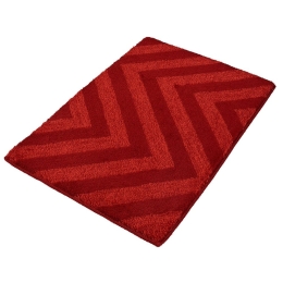 Πατάκι Μπάνιου Malua 5533 Dark Red Kleine Wolke 50X60 Ακρυλικό-Πολυέστερ