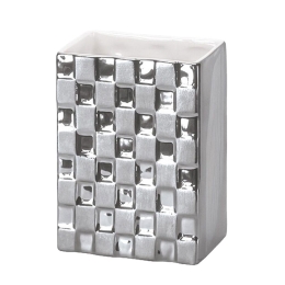 Ποτήρι Οδοντόβουρτσας Check 5845 Silver Kleine Wolke Πορσελάνη