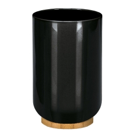 Ποτήρι Οδοντόβουρτσας Timber 5877 Black Kleine Wolke Bamboo