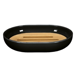 Σαπουνοθήκη Timber 5877 Black Kleine Wolke Bamboo