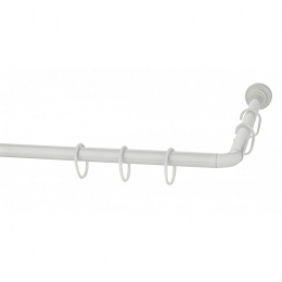 Βραχίονας Μπάνιου Γωνιακός Νο 1270 White Grekon 80X170cm Αλουμίνιο