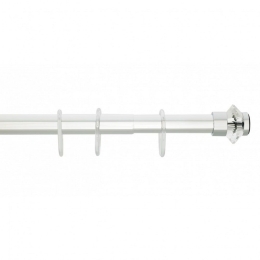 Βραχίονας Μπάνιου Ίσιος Φ25 Νο 1222 Crystal Clear Grekon 75-125cm Αλουμίνιο