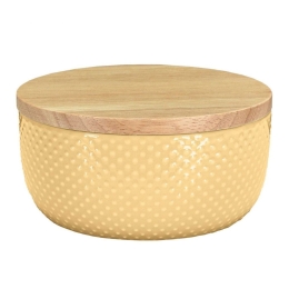 Βάζο Για Βαμβάκι Dotty 13,3x8,5cm Yellow Kleine Wolke Πηλός