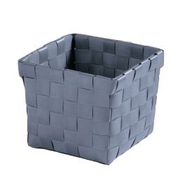 Καλάθι Αποθήκευσης Brava S 11,5x10x11,5cm Platinum Kleine Wolke Πολυπροπυλένιο