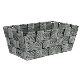 Καλάθι Αποθήκευσης Chevron 8047 22x9x14cm Black White Kleine Wolke Πολυπροπυλένιο